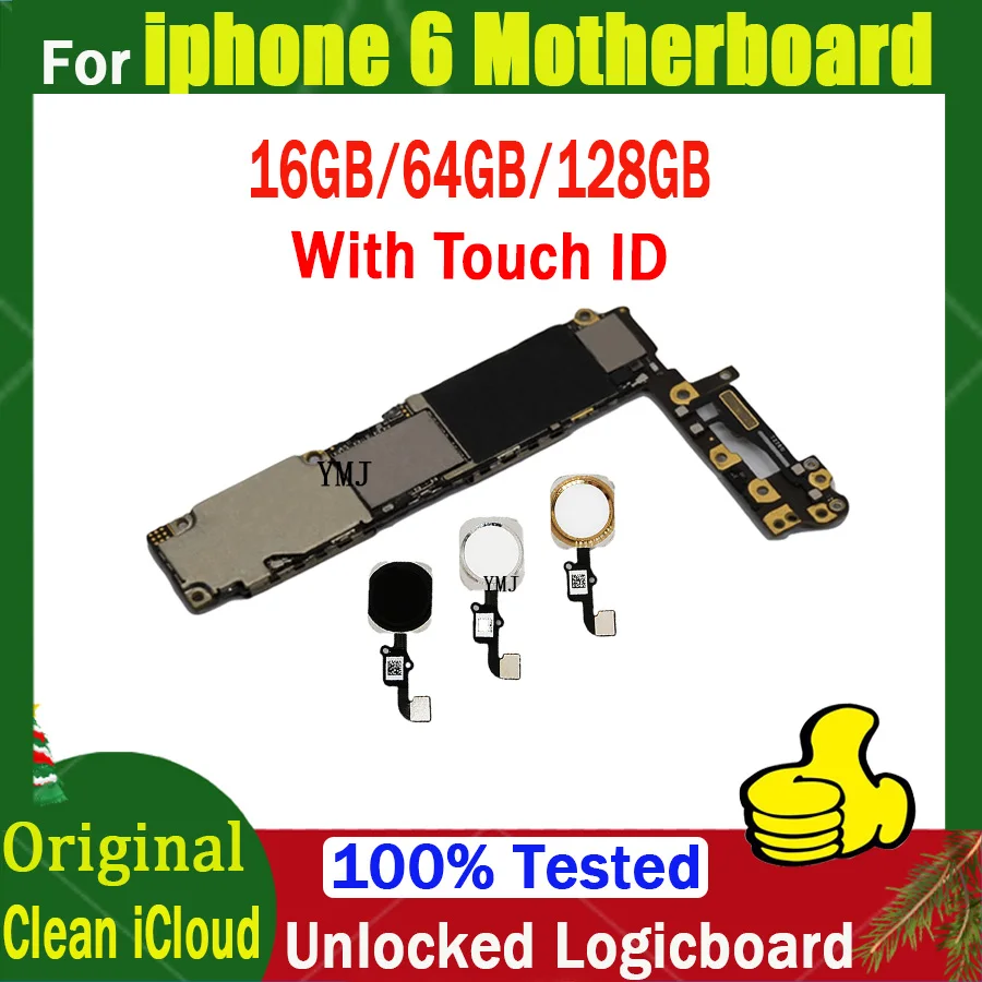 Tutte Le Funzioni Test Well Logic Board Rom 16Gb 64Gb 128Gb Per Iphone 6 Clean Icloud Supporto Per Scheda Madre Lte 4G Wcdma Gsm Mb Plate