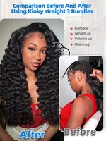 Xcurly Cheveux Humains Vierges Bruts Ondulés Profonds 30 34 Pouces Extensions 3/4 Lots Offres Tissage Bouclé Birman 4