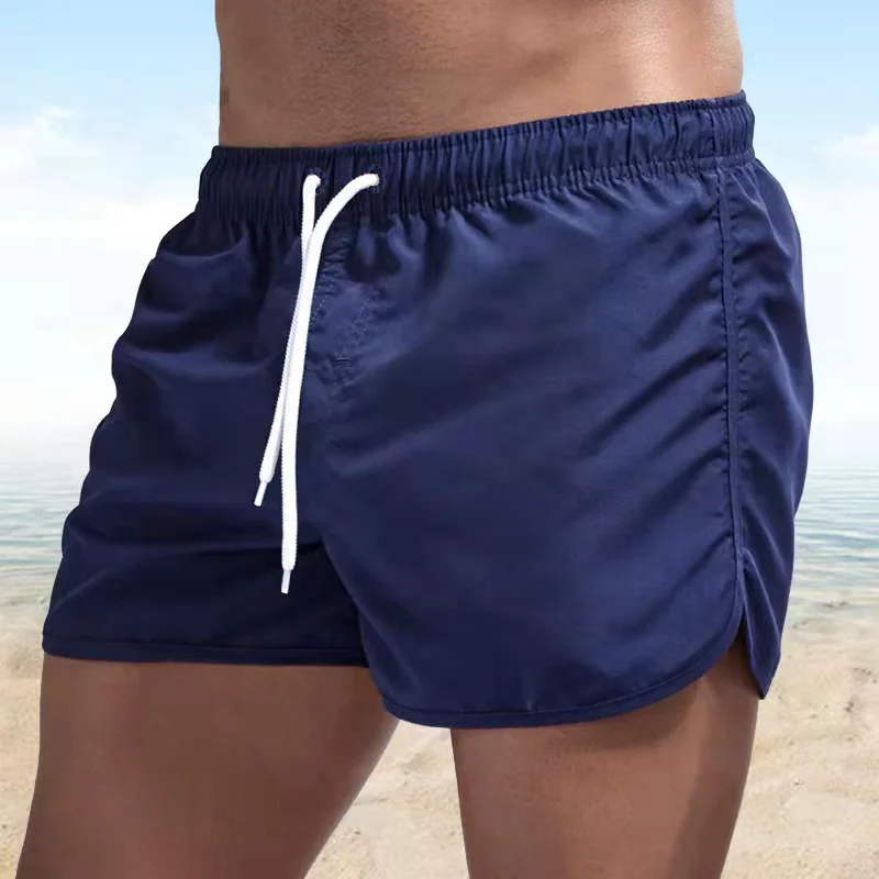 2025 New Summer Men's Swimwear Shorts Brand Beachwear Sexy Swim Trunks Men Swimsuit Low Waist Breathable Beach Wear Surf - 2