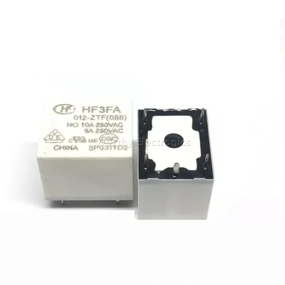 

Free Shipping 10PCS/LOT 12VDC 10A 5PIN Relay HF3FD 012-ZTF
