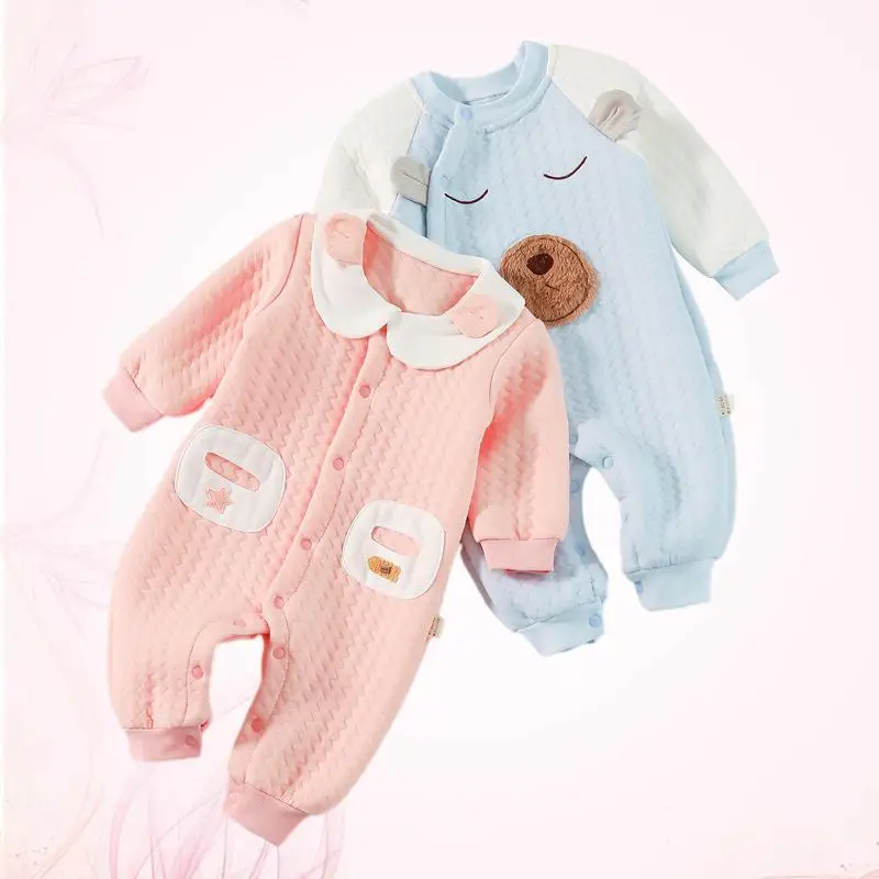 

Warm and Cozy Cotton Jumpsuit for Newborns to Keep Your Baby Snug and Stylish During Winter Season