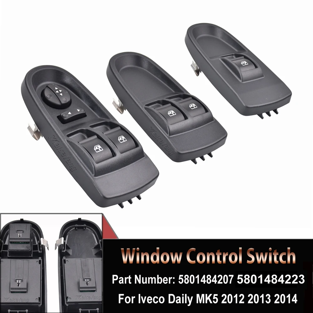 5801484223 Per Iveco Daily Mk5 2012-2014 In Poi Electric Power Master Window Control Glass Lifter Button Ricambi Auto 5801484207