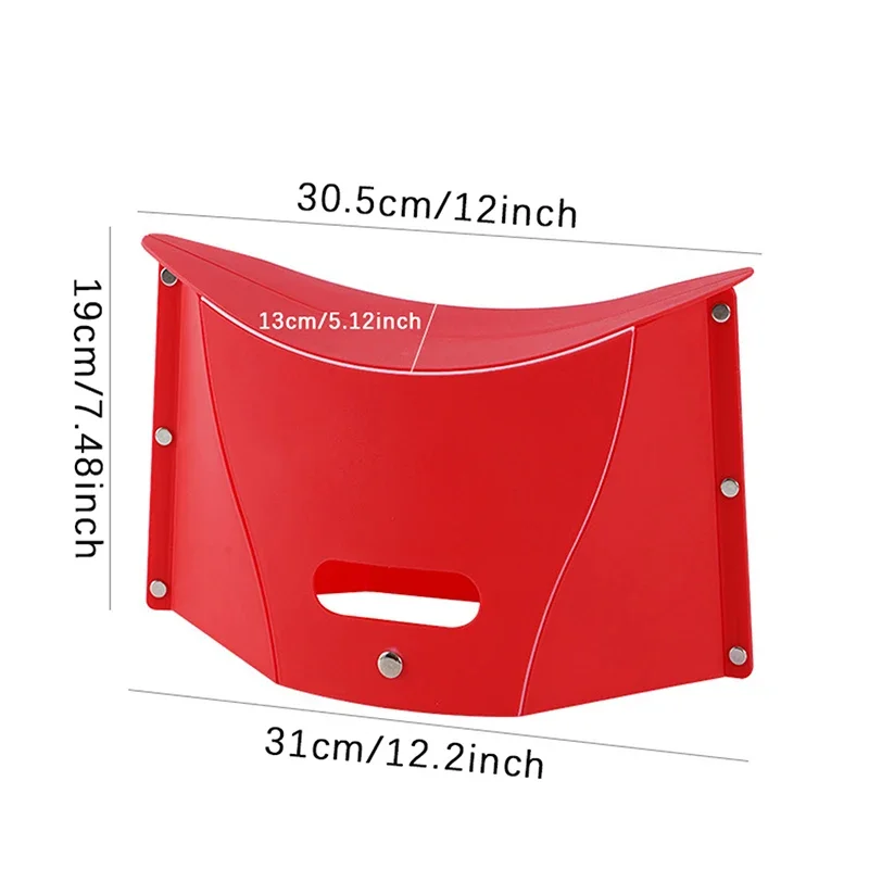 Folding Chair Retractable Stool Plastic Portable Outdoor Camping Storage