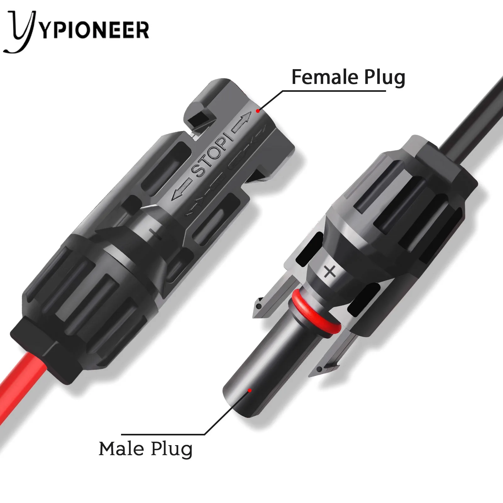 femea macho solar 12awg 10ft do conector para bloco da bateria 03