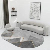 Creative Oval Carpet Living Room Decoration Carpets High Quality Rugs for Bedroom Home Decor Mat Lounge Rug Non-slip Porch Mats 1