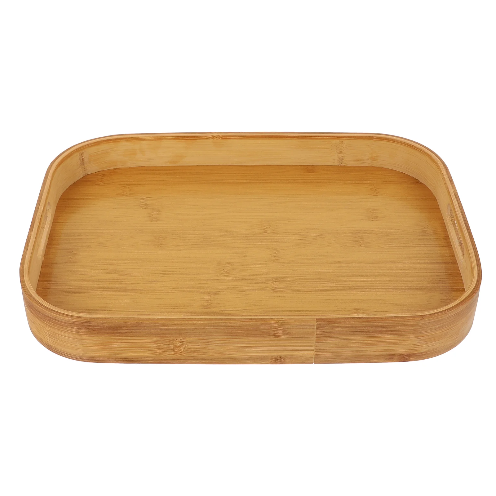 

Tray Wood Platter Breakfast Serving Table Ottoman Coffee Handles Bamboo Tea Trays Wooden Food Bread Baking Lunch Rectangular