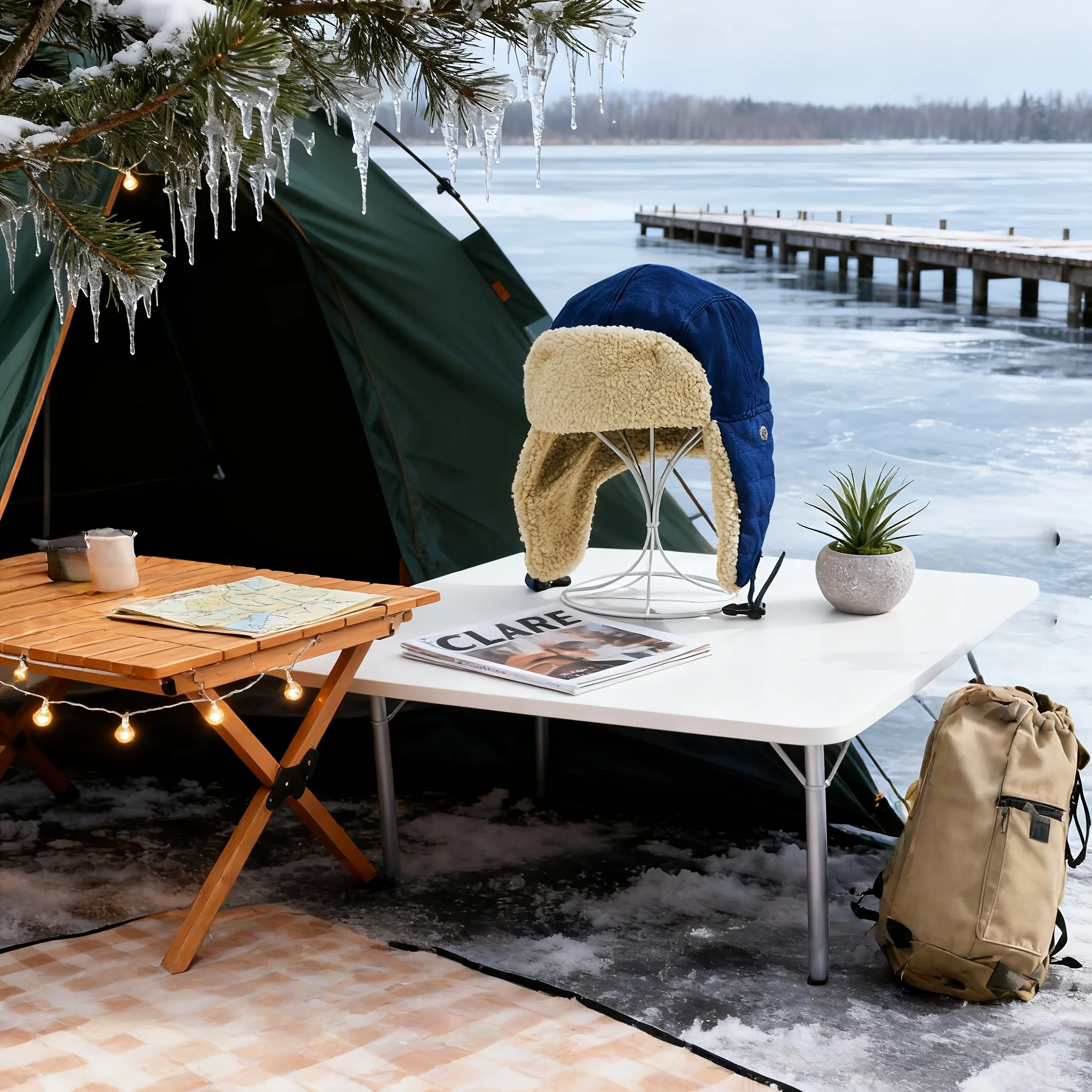 Winter Warm Motorcycle Cap Thickened Windproof Ear Flap Aviation Cap Thermal Anti-Cold Outdoor Sport Plush Lined Bomber Cap