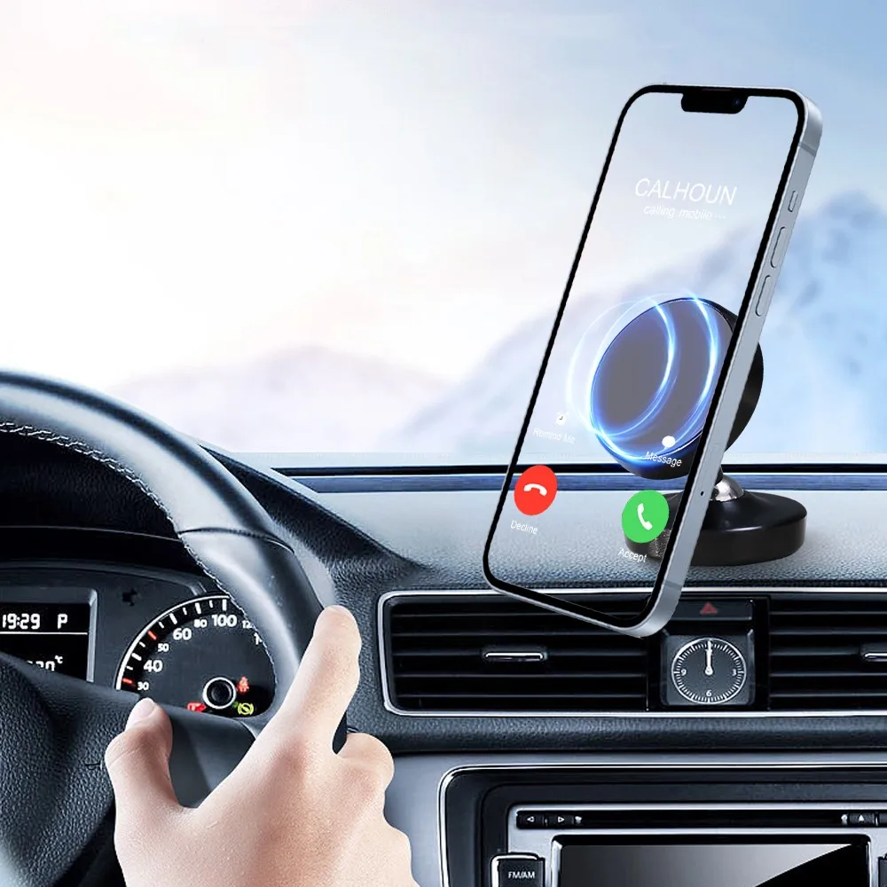Dual Side Magnetic Phone Holder with Magnet and 720° Rotation Ideal fo