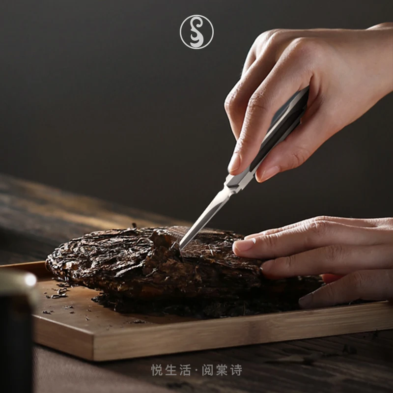 Luxury Handmade Tea Knife Cutter Ceremony Chinese Puer Sandalwood Oolong Green Tea Knife Prying Vintage Te Verde Chino Teaware 5