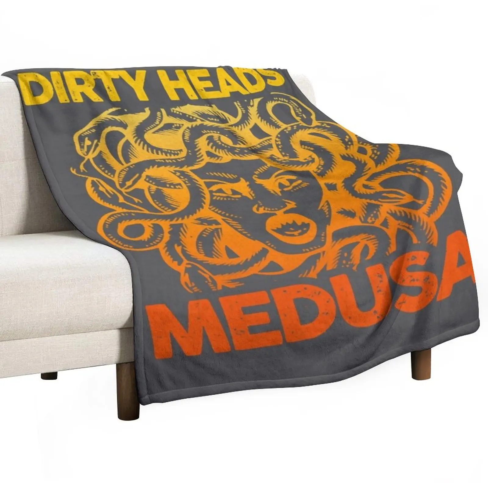 

Dirty Heads Medusa Music Band Musician Fan Gift Throw Blanket Large Blanket Travel Blanket Flannel Blanket