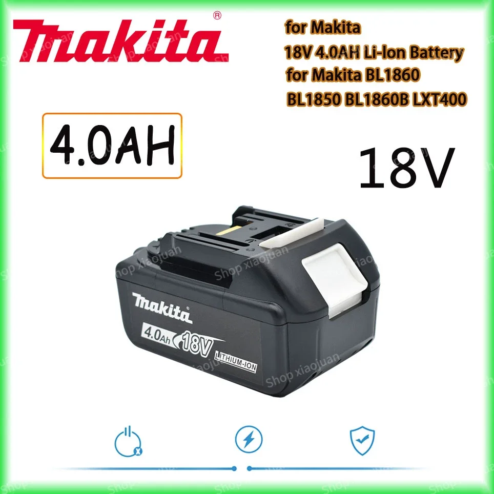 

Оригинальная Аккумуляторная Батарея Makita 18V 4.0Ah для электроинструментов с зеркальной заменой Li-Ion LXT BL1860B BL1860 BL1850