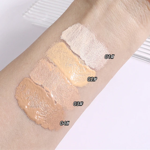 Hydrating Foundation liquid Korean Makeup Base Waterproofing Ivory White Natural Brighten Skin Full Coverage Concealer BB Cream