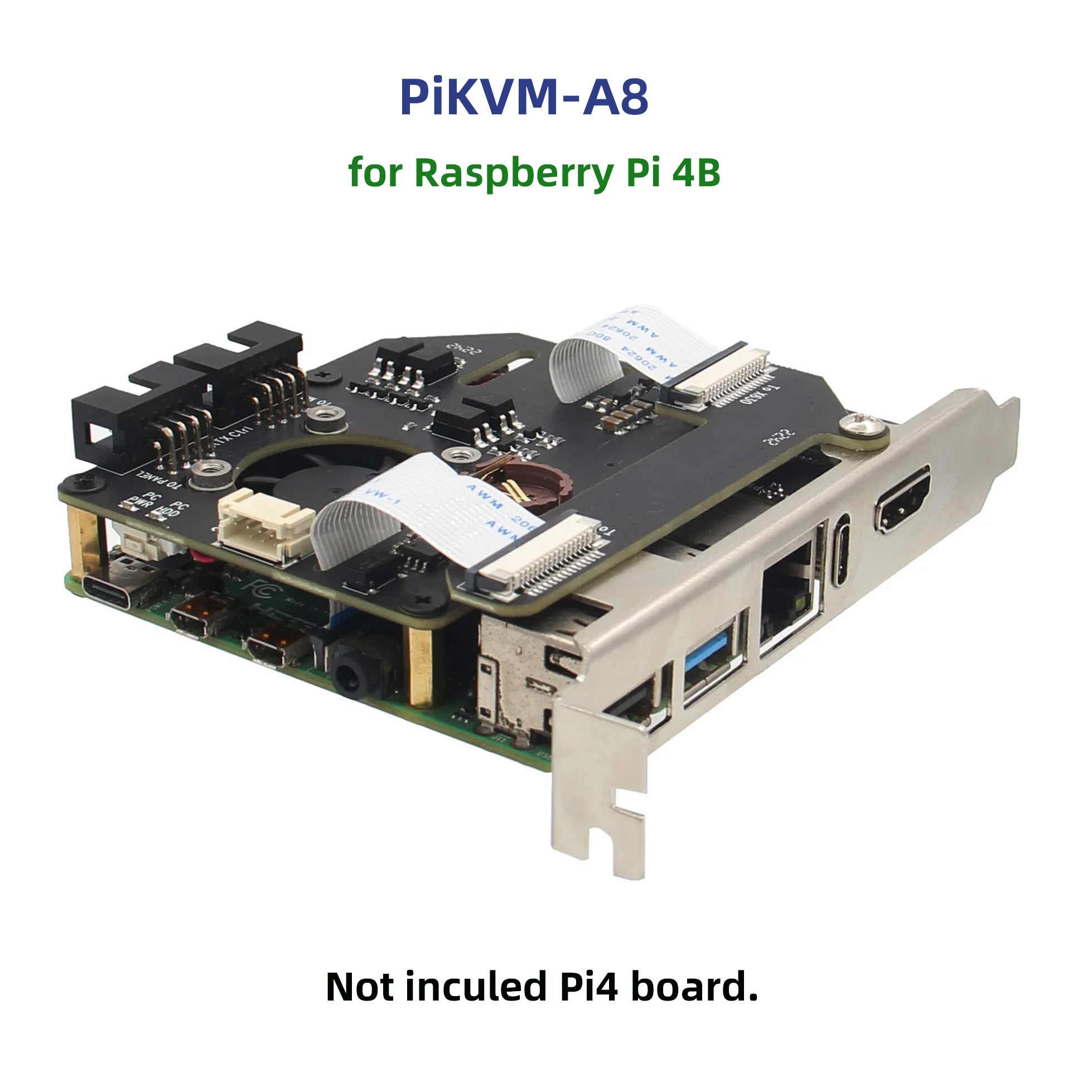 Raspberry Pi 4B PCIe KVM über IP PiKVM A8 Unterstützung PiKVM v3 PoE