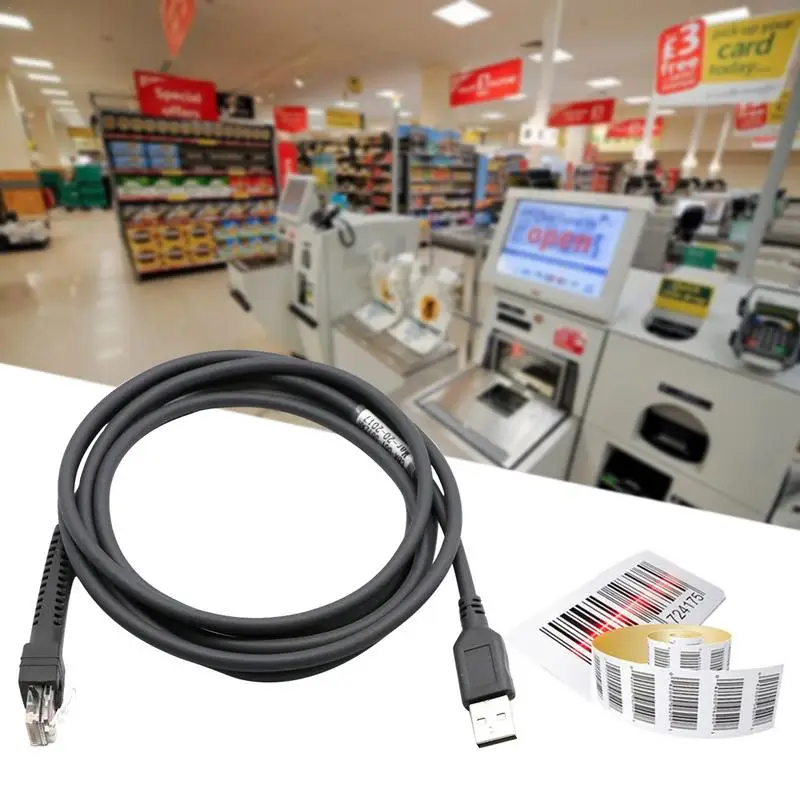

USB Cable For MotorolaSymbol Barcode Scanner LS1203 LS2208 Cable Protection With Extra Outer Layer To Prevent Cable Breakage