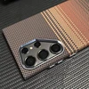 Luxury Carbon Fiber Texture MagSafe Case For Samsung Galaxy S25 S24 S23 Ultra Plus Wireless Charging Alloy Lens Shockproof Cover 5