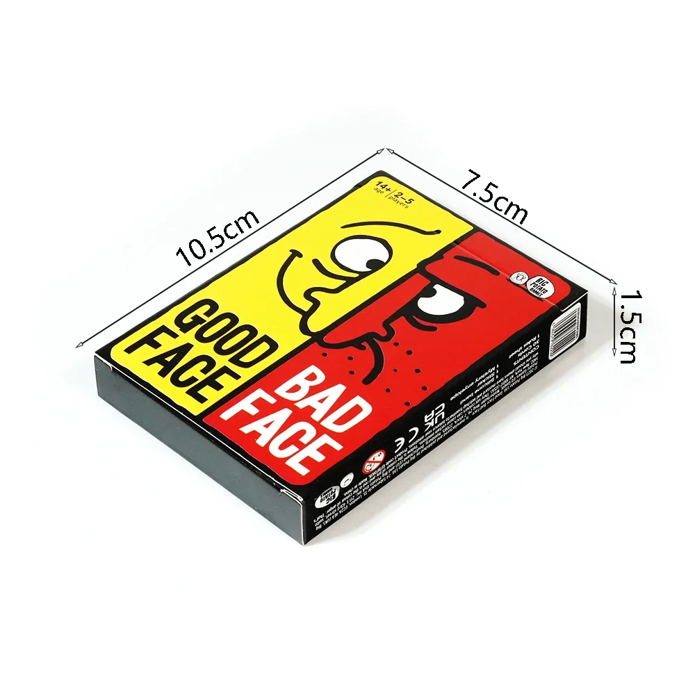 Good Face Bad Face Card Game, divertente gioco da viaggio per la famiglia - immagine 6