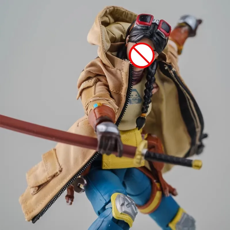 Maßstab 1:12 Lange Outdoor Jacke Distressed Mit Kapuze Mantel Weibliche Puppen Kleidung Modell Fit 6'' Action Figur Romankey Schnecke Shell körper