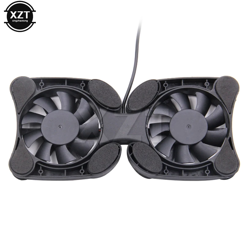 Foldable USB Cooling Fan CPU Cooler Mini Octopus Cooler Pad Quiet Stand Double Fans 7-15 inch Notebook Computer Laptop mini fan cooling fan mini exhaust fan