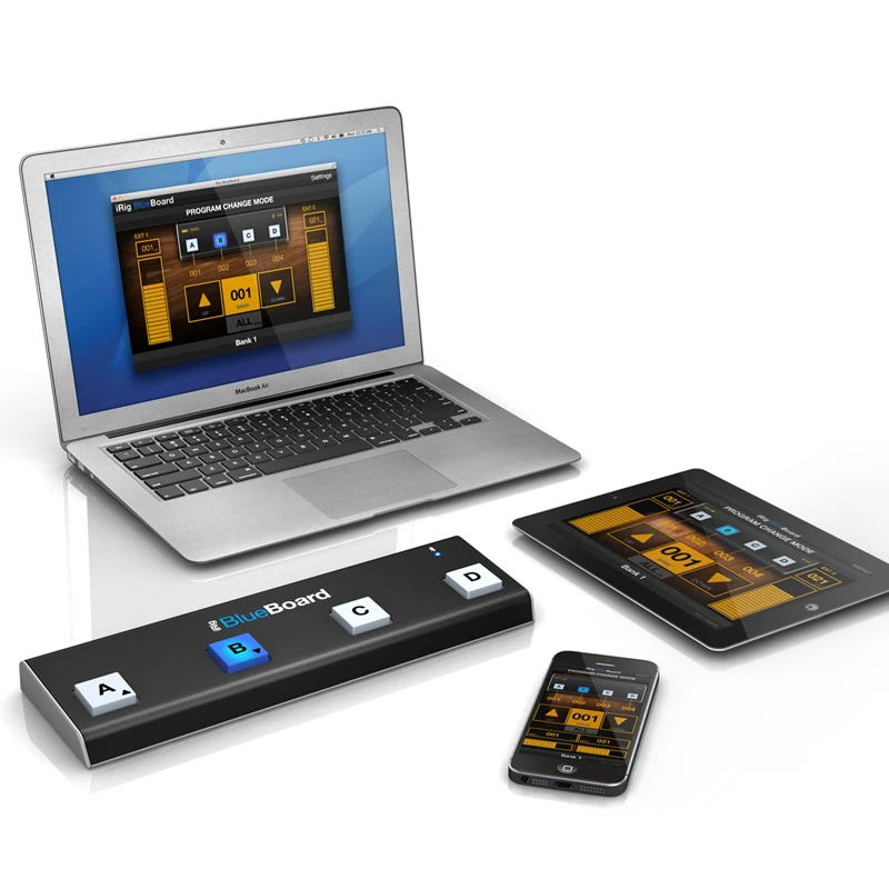 IK iRig BlueTurn BlueBoard беспроводной Bluetooth Педальный гитарный эффектор