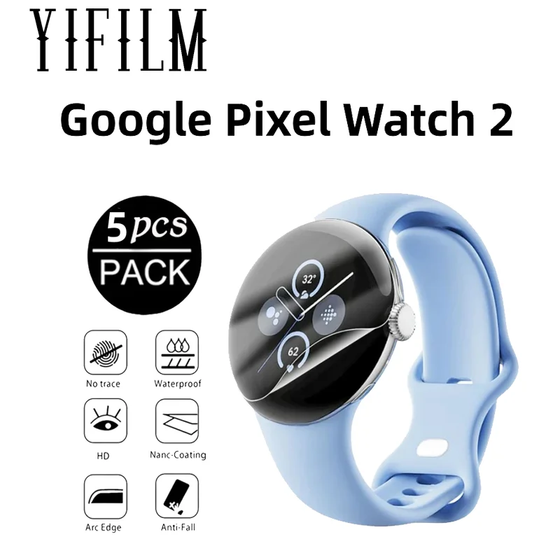 

2-5 шт., Гидрогелевая Защитная пленка для Google Pixel Watch 2