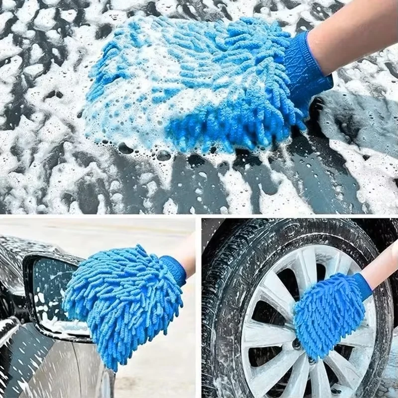 Car Wash Dusting Glove Soft Microfiber Gloves Car Cleaning Towel Cloth Mitt Wax Detailing Brush Auto Cleaning Tool 5-20PCS