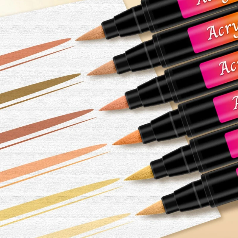 Acrylic Skin Tone Markers for Art and Body Painting