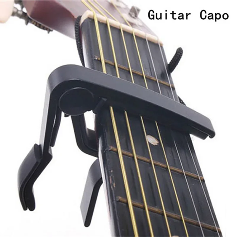 High Quality Aluminium Alloy Silver Quick Change Clamp Key Acoustic Classic Guitar Capo for Tone Adjusting Guitar