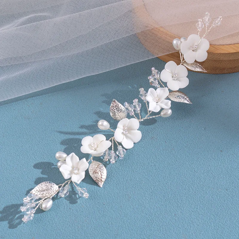 Handmade Weave Wedding Bride Hair Bands For Women