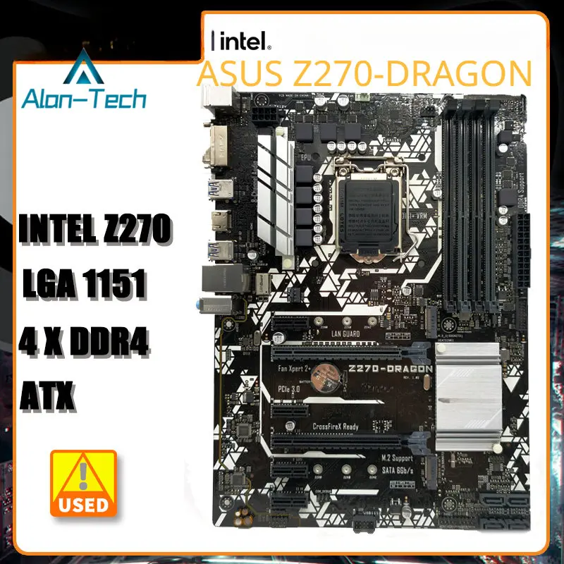 

For As-us Z270-DRAGON LGA 1151 Motherboard DDR4 Intel Z270 Motherboard DDR4 64GB SATA3 Pciex16 M.2 ATX Core I5-6500 Cpus
