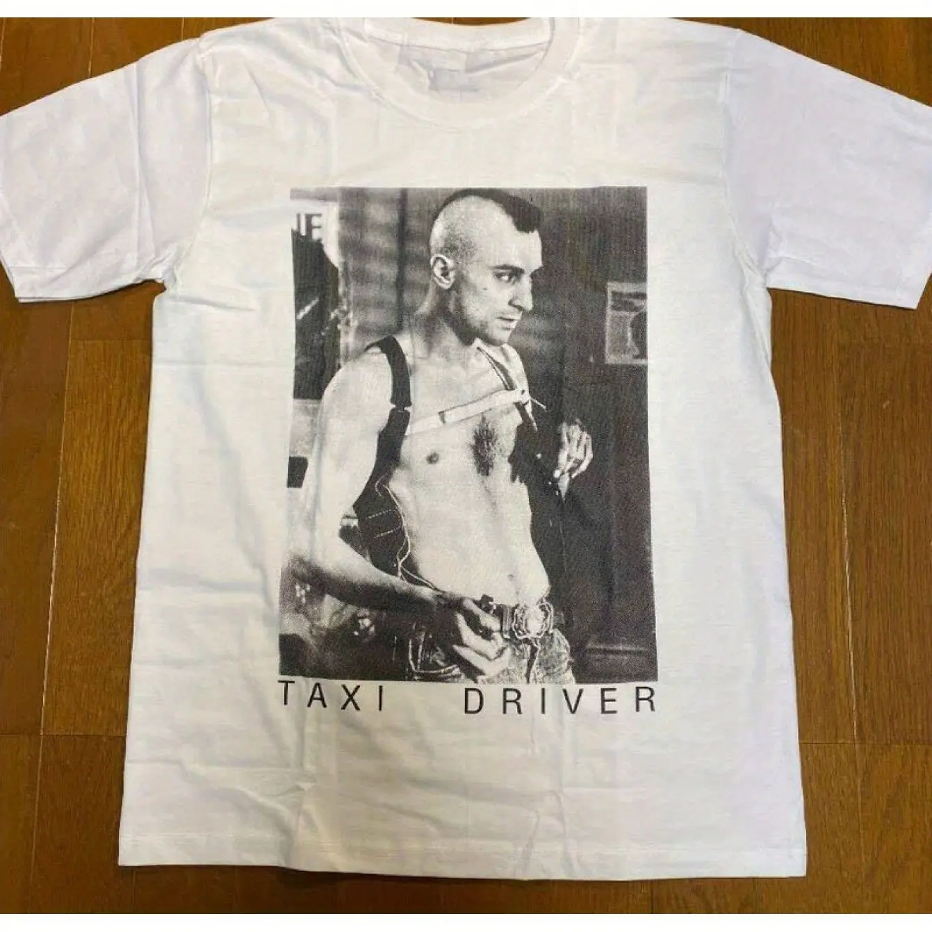 Taxi Driver Grafikdruck Kurzarm-T-Shirt Unisex Klassisches weißes T-Shirt im Bohemian-Stil Regular Fit Ganzjahres-Komfort