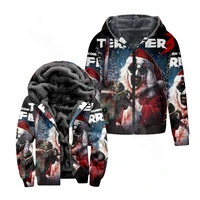 Terrifier 3 Zip up Hoodies Cosplay 3D Jackets Christmas 2024 Coat Fashion Zipper Thick Sweatshirts Hip Hop Zip Hooded Jackets 1