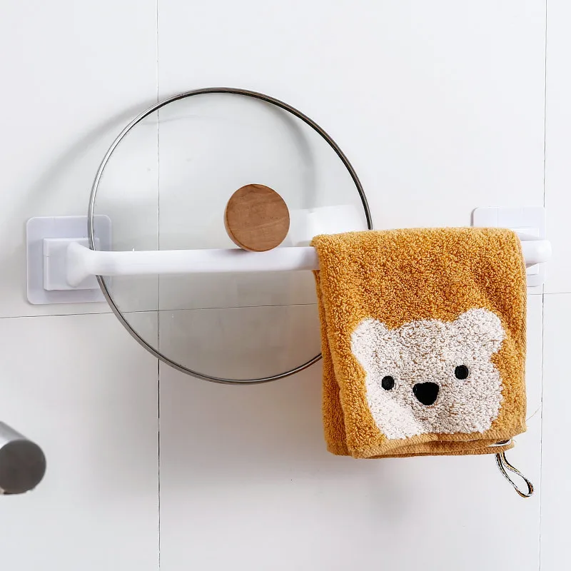 Bathroom Towel Storage Rack Toilet Towel Storage Rack Wall-Mounted Bathroom Hook Kitchen Wipes Hanging Gadgets