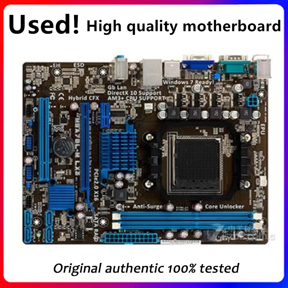 

For ASUS M5A78L-M LX3 Motherboard Socket AM3+ DDR3 For AMD 760G M5A97 970M FX Original Desktop Mainboard M5A78 Used Mainboard