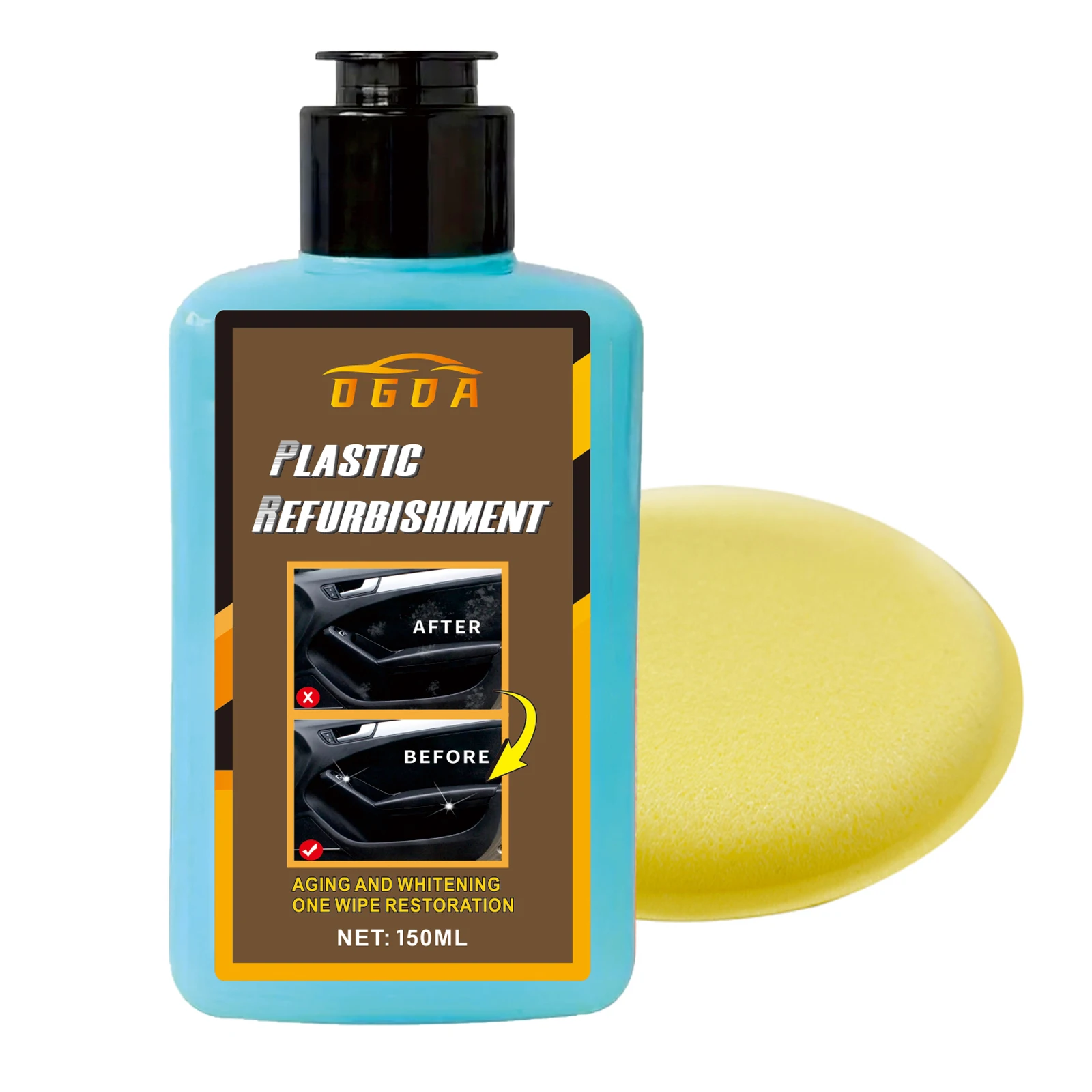 Car Plastic Restorer Coating Agent Auto Plastic Rubber Exterior Repair Clean Refresh Restoration Agent Black Shine Seal Brighten 2