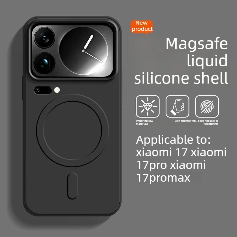 Magnetic Soft Shockproof Ultra Slim Liquid Silicone Case