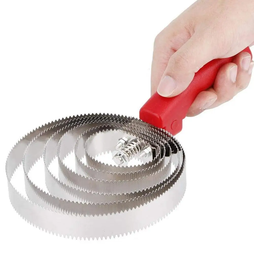 Hair Cleaning Brush 4/5/6 Circles Stainless Steel Curry Comb Scraper Anti-itch Rake for Horse Sheep Cattle
