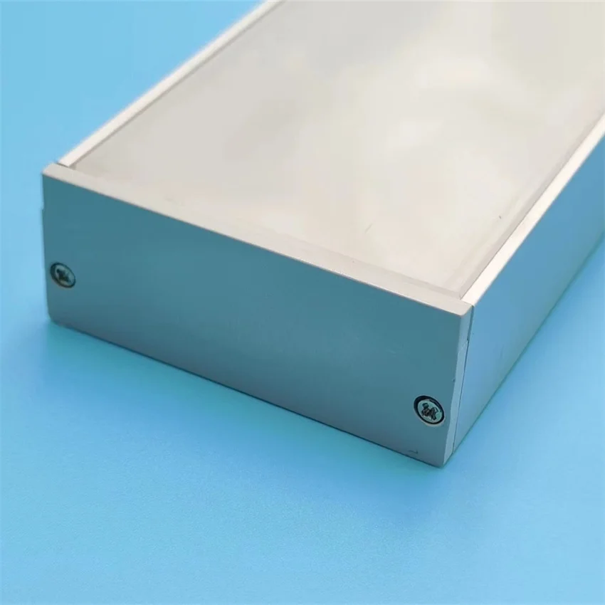 1m/pcs Led aluminum channel square surface mount alloy 6063 led aluminum profile with milky cover and end caps din surface mount box din cover frame white