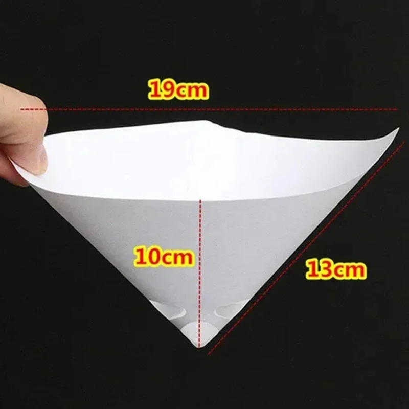 10/100Pcs Disposable Car Paint Spray Mesh Paper Filter Purifying Straining Funnel Paint Filter Conical Nylon Micron Paper Funnel