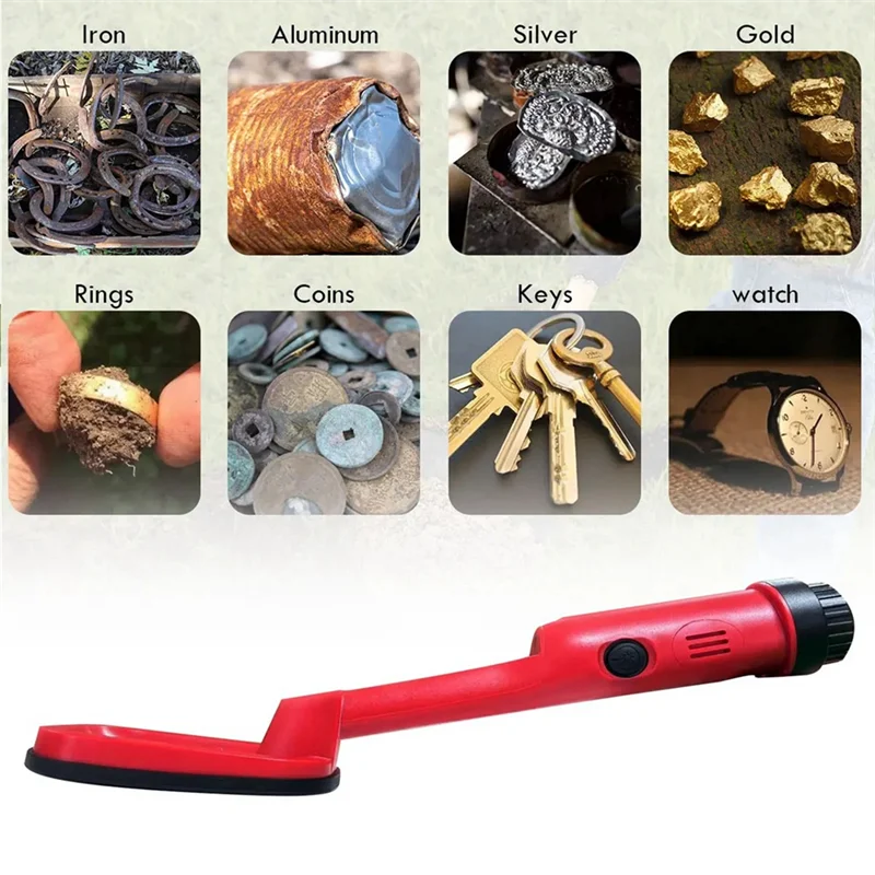 24-Hour Delivery GT120 Handheld Diving Metal Detector Pinpointer Pointer Probe Waterproof Metal Pinpointing 4.2Inch Search Coil