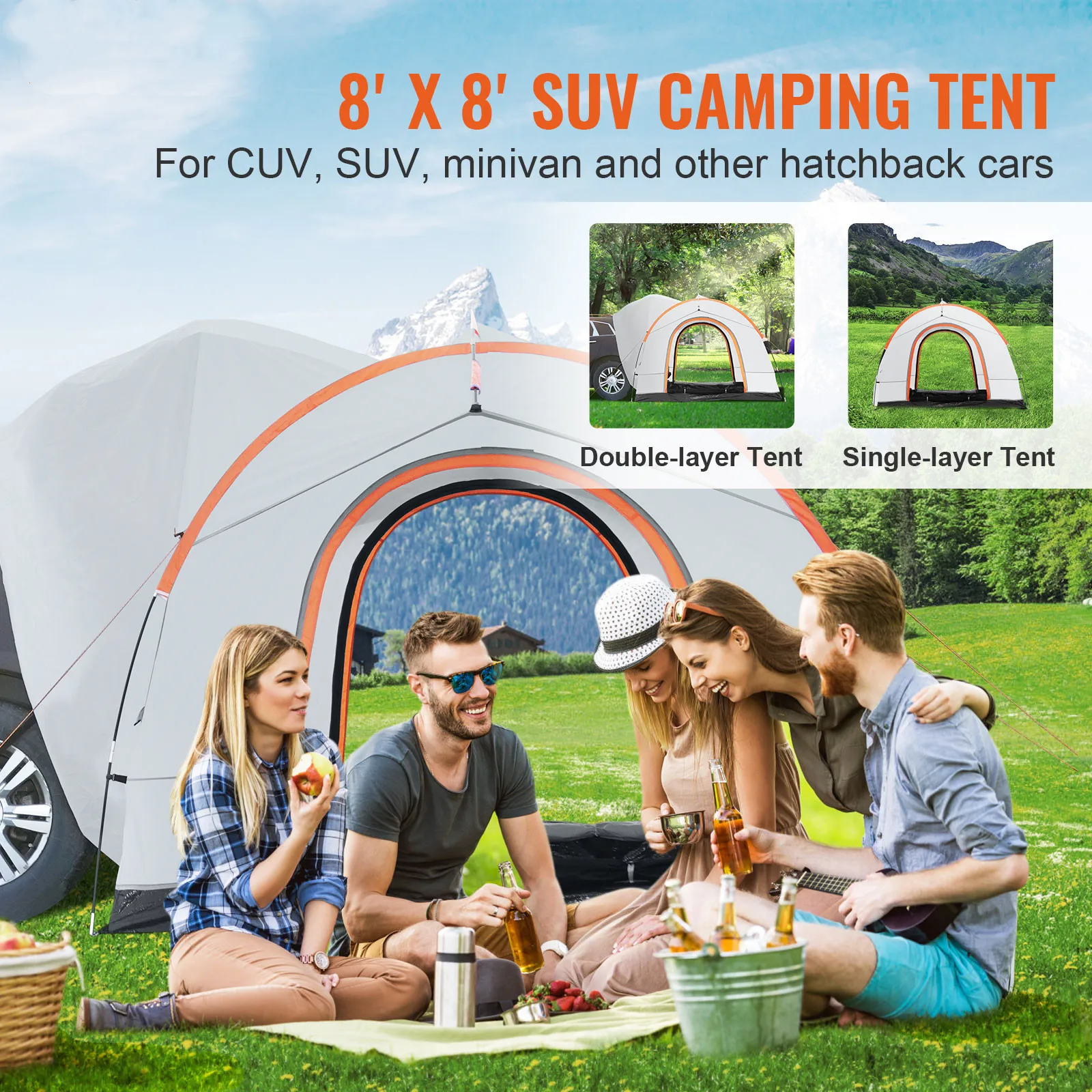 SucceBuy SUV Camping Tent 2