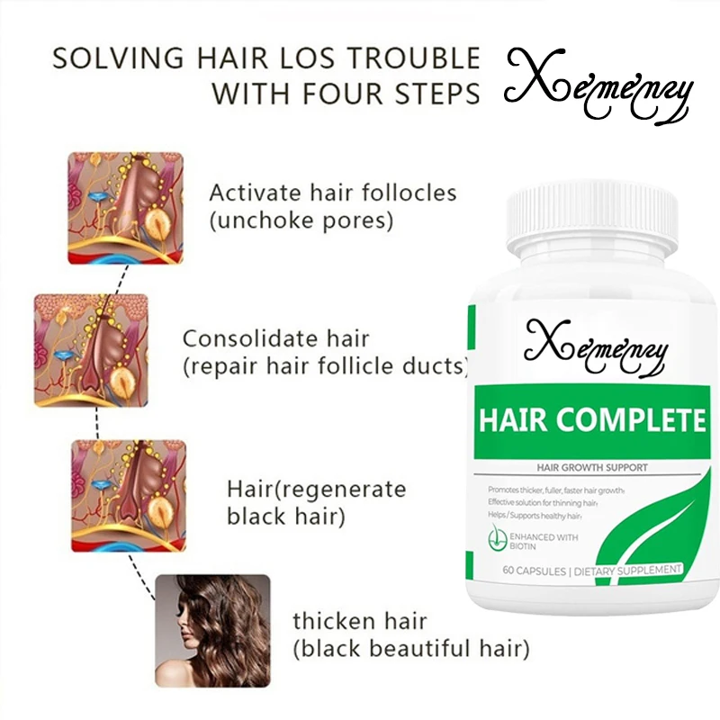 Hair Care and Hair Growth Pills Essence Original Genuine 100% Hair Growth  Supplement Health Care Beauty Thick Hair| | - AliExpress