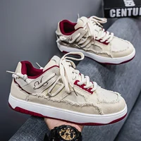 Spring breathable 2025 new board shoes boys Korean version of all low-top canvas shoes leisure sports fashion shoes 1