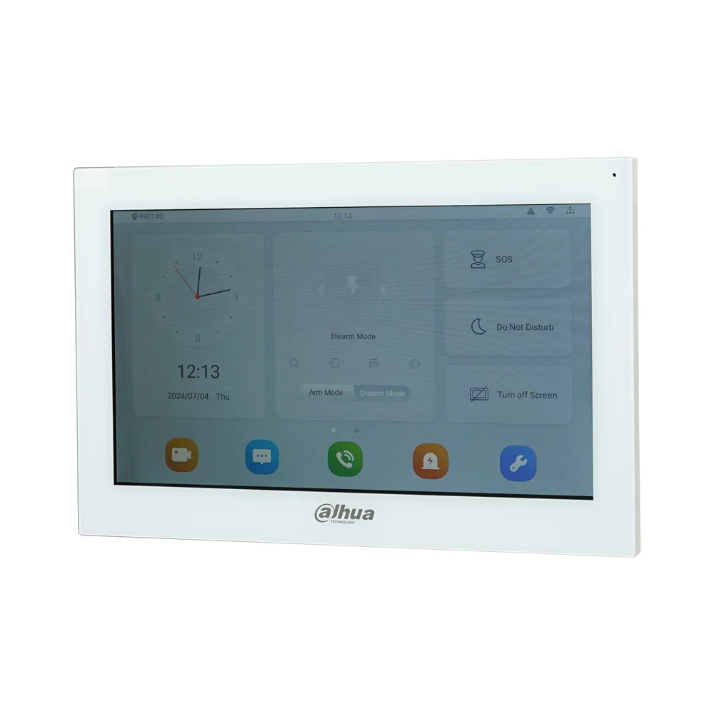 Dahua blanc VTH5341GW-W / VTH5341G-W PoE(802.3af) moniteur intérieur 10 pouces, moniteur d'interphone vidéo, moniteur de sonnette filaire