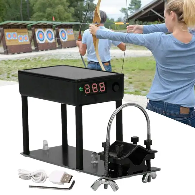 Medidor de velocidad de flecha de disparo de cronógrafo balístico, diseño  de cuatro lados, herramienta de medición de velocidad de velocimetría de  bala para deportes de tiro - AliExpress