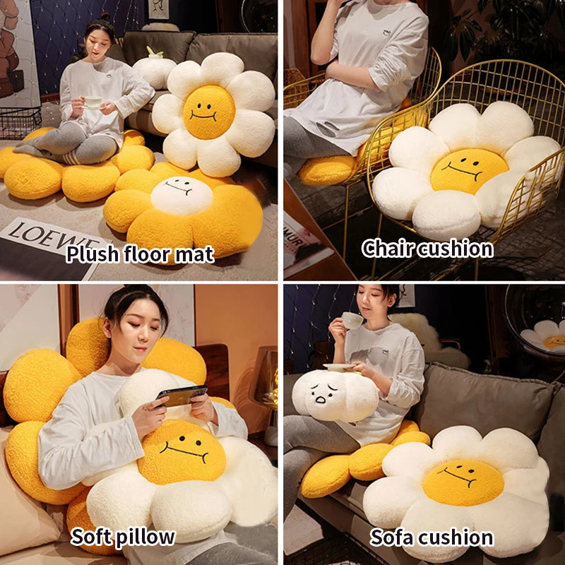 Sunflower Sitting cushion decorative Cushion Pillows Sitting Cushions for Sofa Soft Room Decor Office Back Cushion Gifts 방석 6