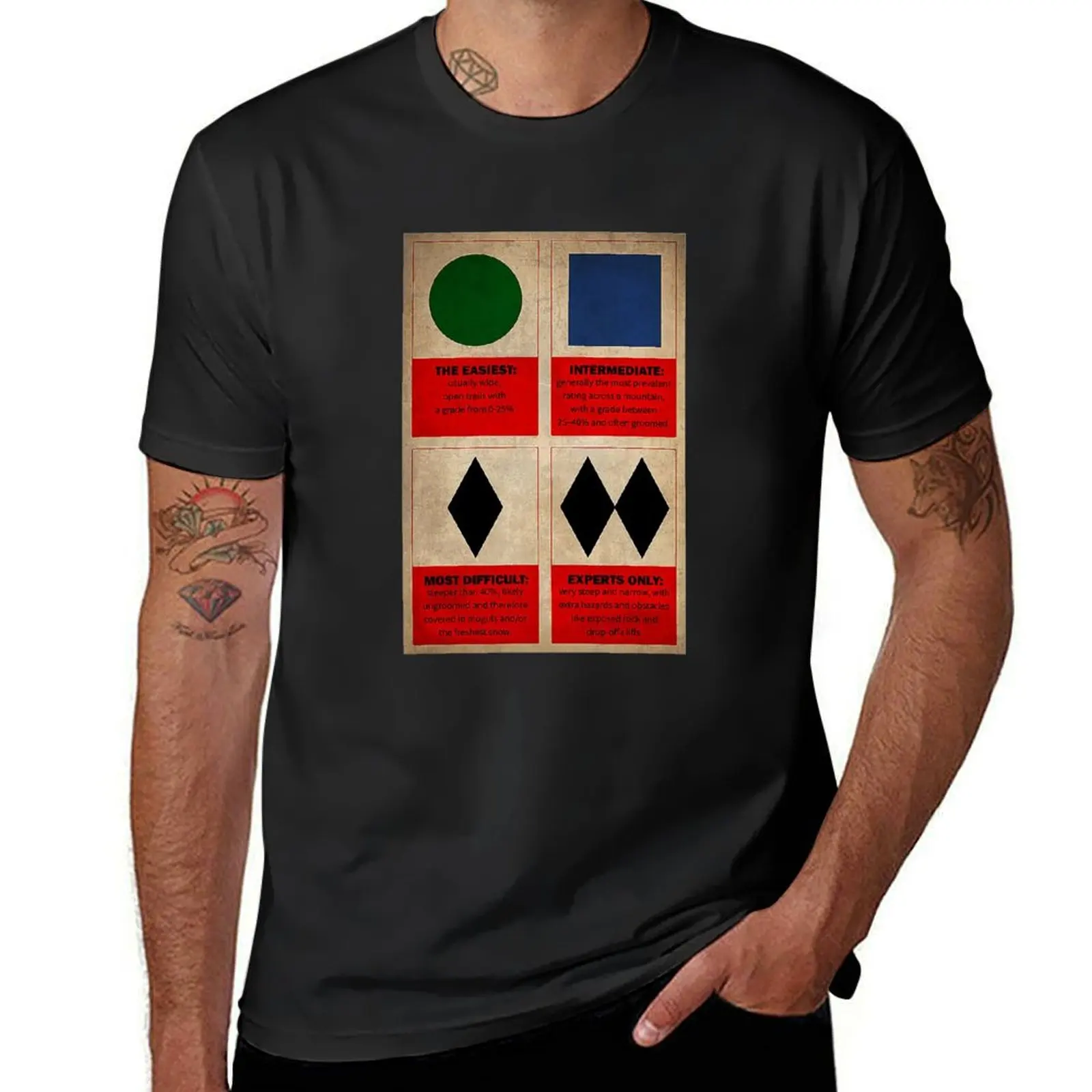

Skiing The Easiest T-Shirt quick-drying sublime blacks men clothings