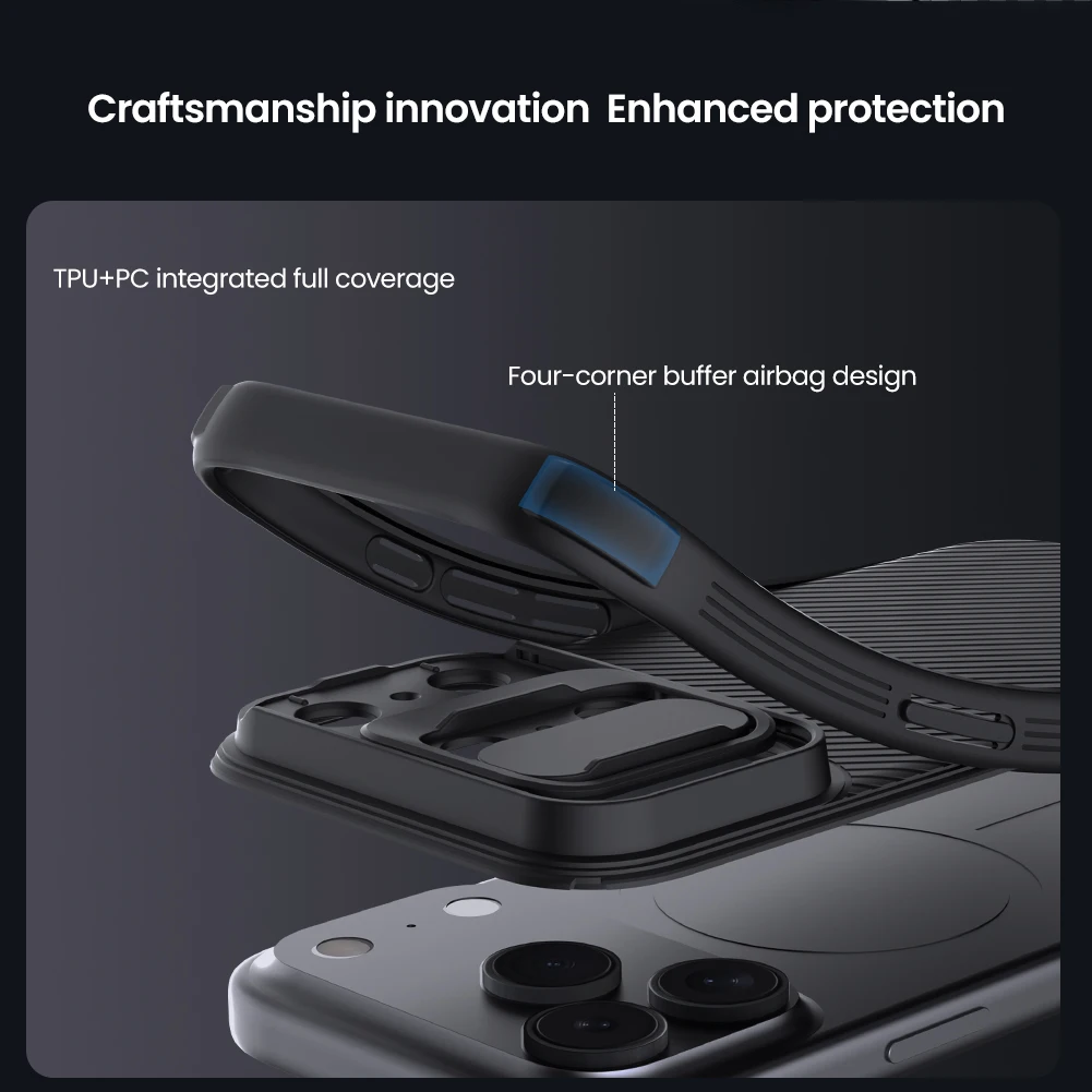 NILLKIN CamShield Pro Magsafe Protective Case with Slide Camera Cover
