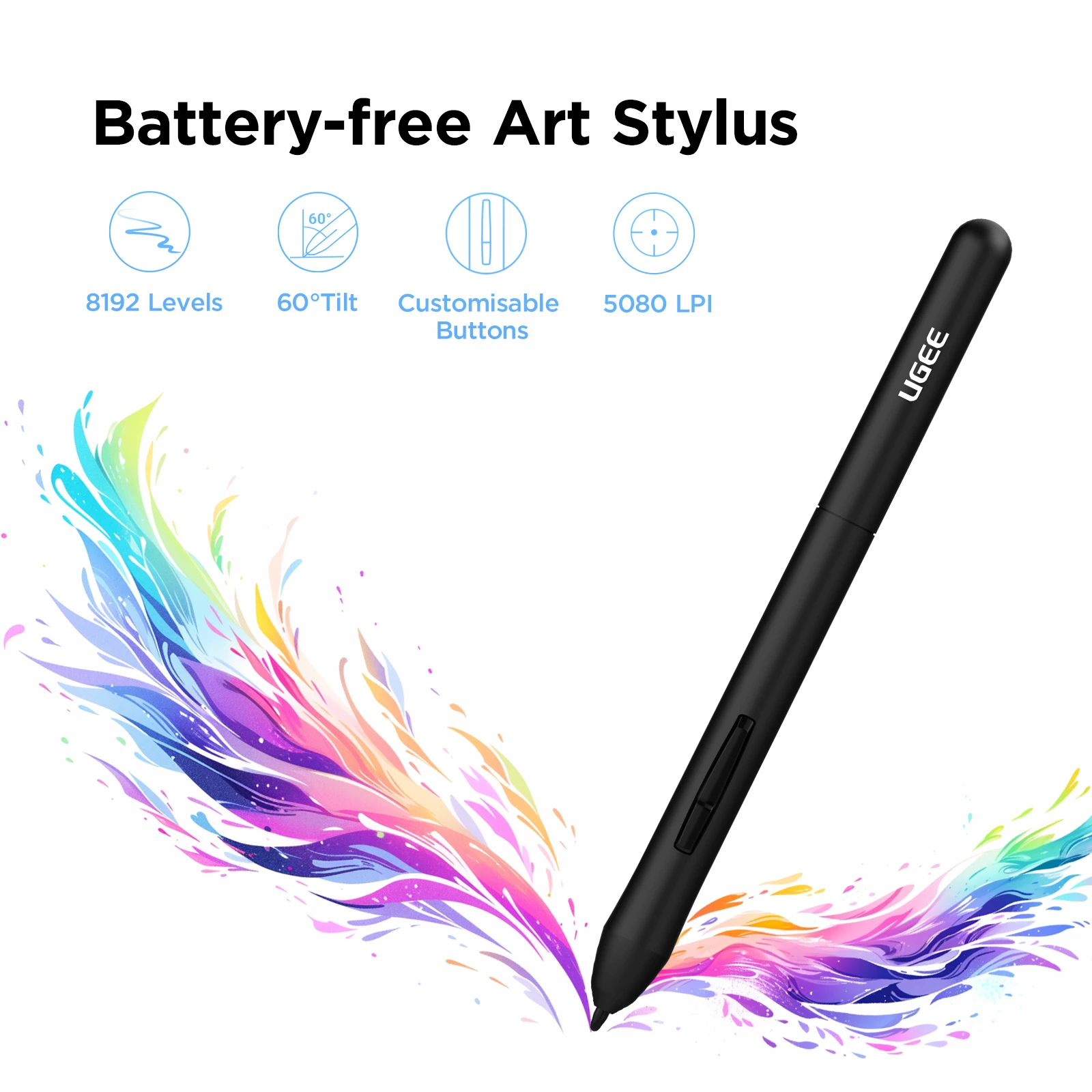 Desenho Digital, Sem Bateria, 8192, Stylus Passivo,