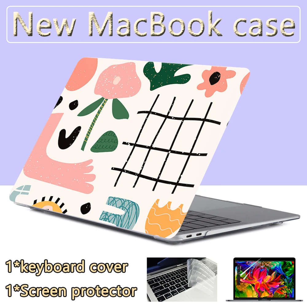 

For Macbook Air 13.6 15 Laptop Case M2 A2681 Funda 2023 Mac book Air 11 M1 Pro 12 13 14 15 16 A2338 A2442 A2337 Painting Cover