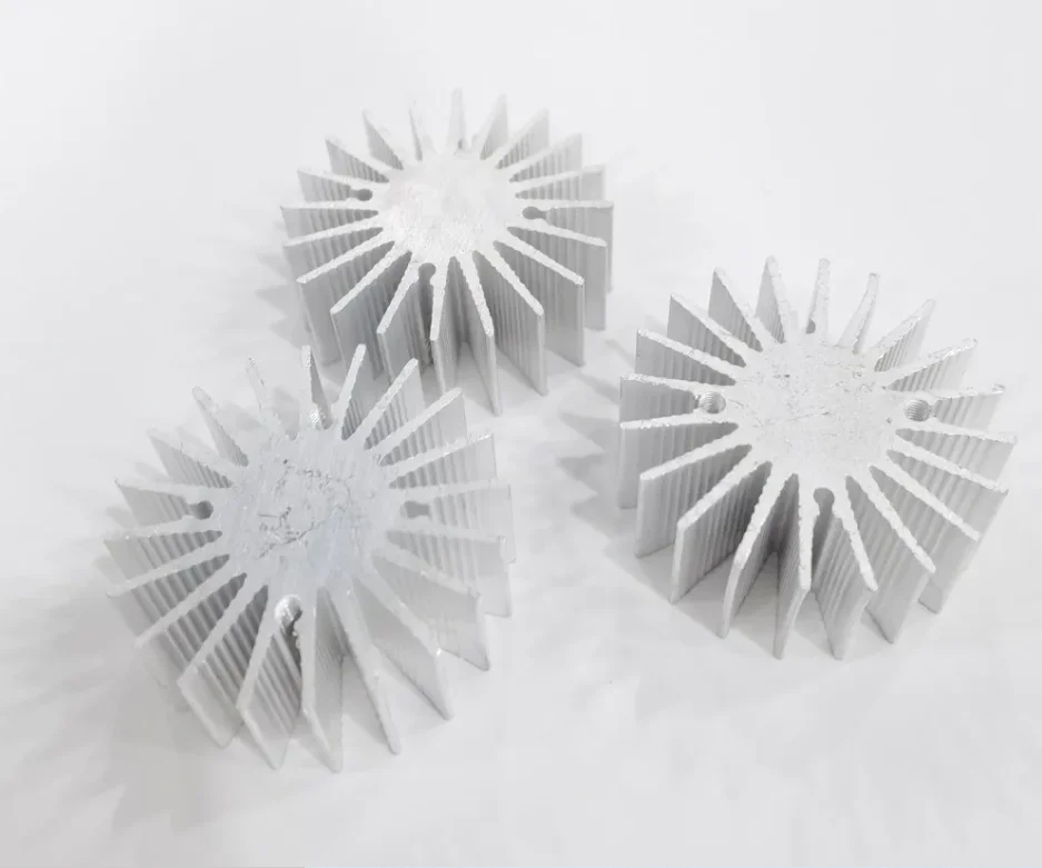 10개 LED 히트싱크 라디에이터 36mmX15mm 알루미늄 1W 3W 가정용 램프 열 방출용 히트싱크